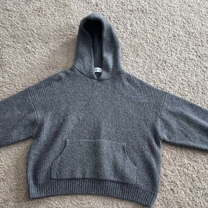 Hazel Boutique Cozy Gray Women's Hooded Sweater Size SM/M